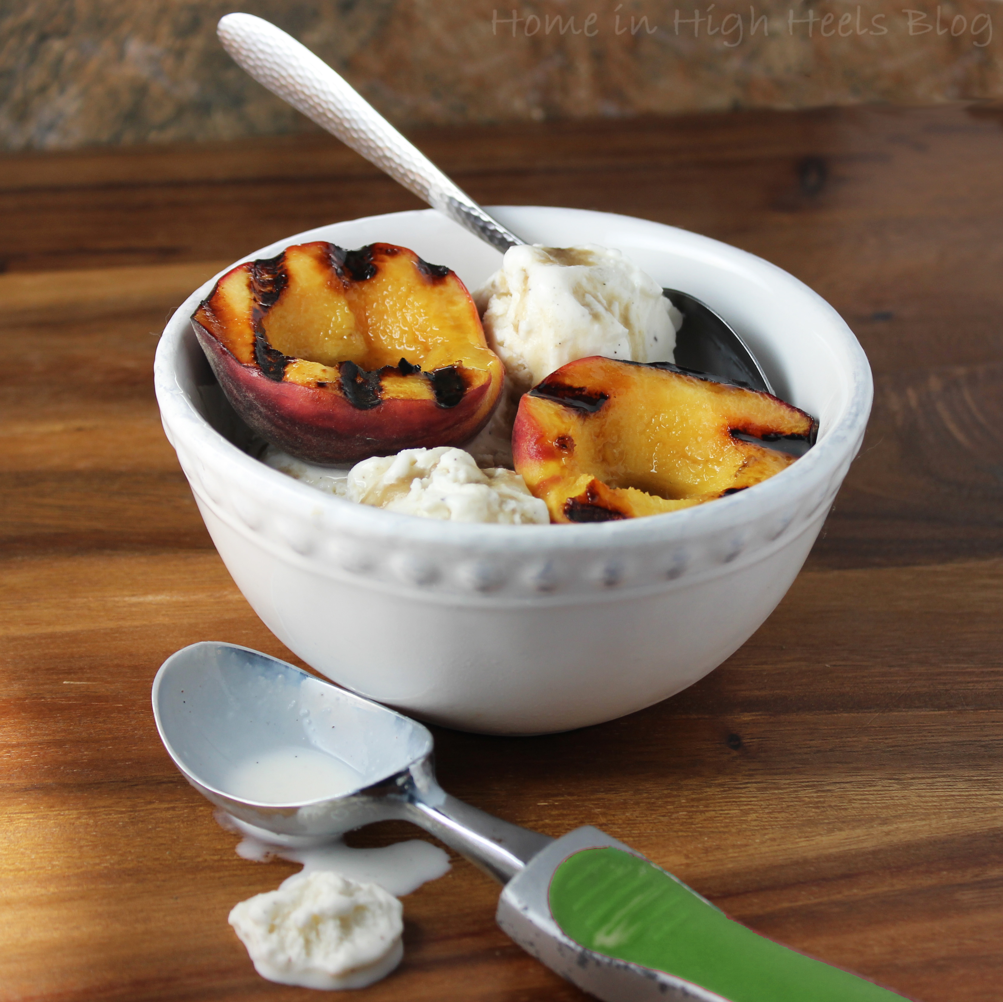 Grilled Peaches with Bourbon Sauce for the Kentucky Derby Recipes 