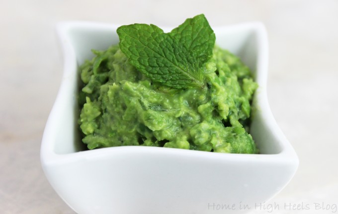 Pureed Pea Dip with Mint & Lemon Recipe from Martha Stewart Living on Home in High Heels