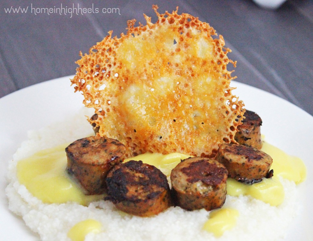 DIY One-Ingredient Homemade Corn Butter Recipe with a recipe + some awesome ideas how to use it like Sausage & Cheesy Grits! So easy you'll never think you bought too much corn! from Home in High Heels | www.homeinhighheels.com