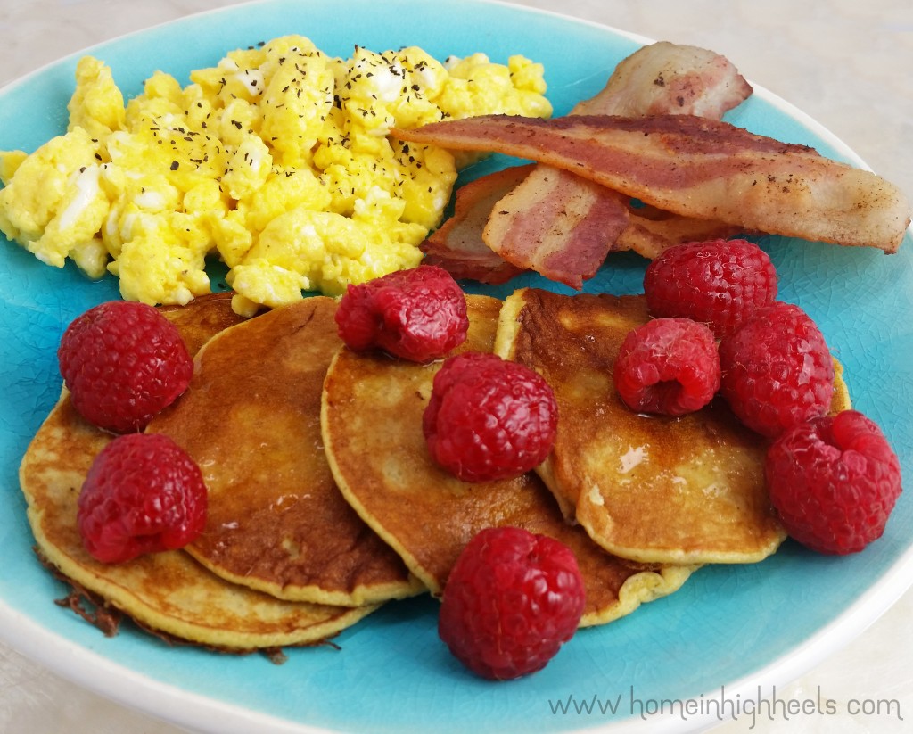 The easiest healthy pancake recipe ever! These 2 ingredient banana pancakes are flourless, fluten-free, vegetarian, & full of healthy benefits! Check out the skinny recipe & lots more lifestyle posts on Home in High Heels | www.homeinhighheels.com