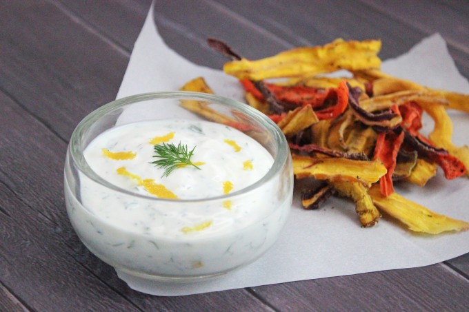 Easy Creamy Dill Greek Yogurt Dip Healthy  Recipe on Home in High Heels | www.homeinhighheels.com