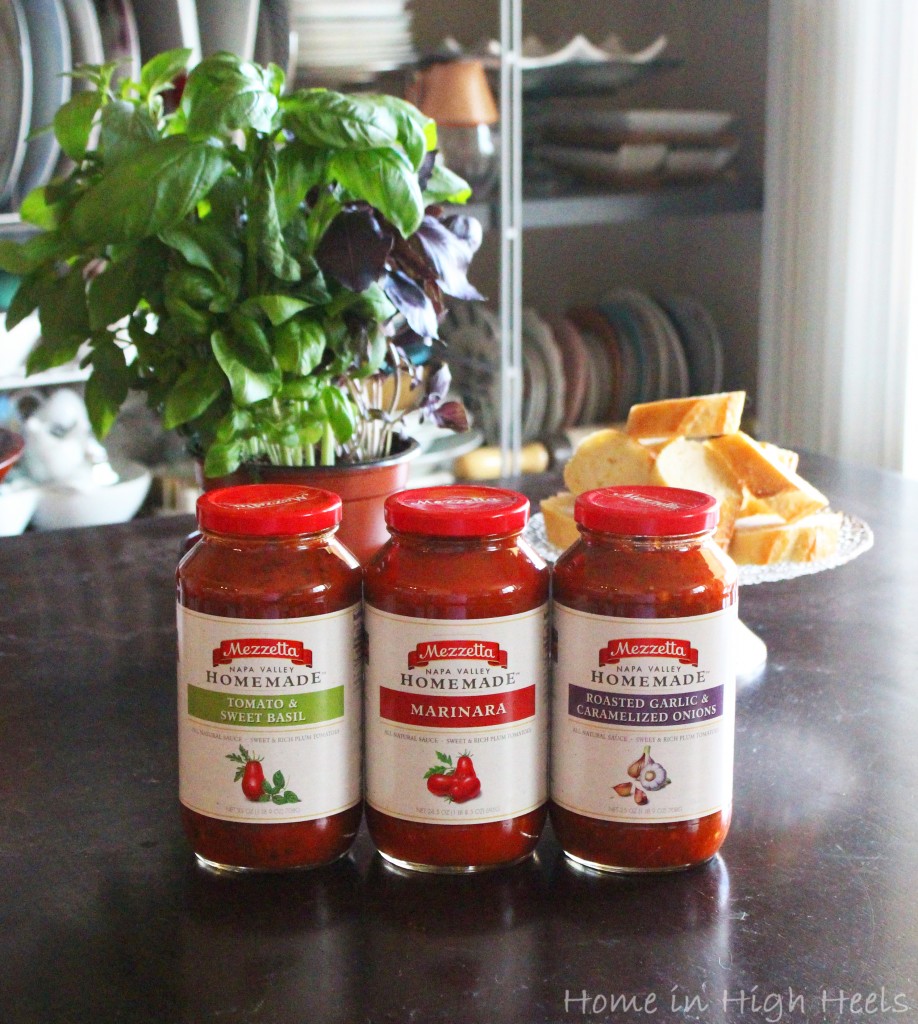 DIY Crostini Pizza Bar for an Easy Family Meal + some of my favorite topping ideas!  Find out more including more dinner ideas & recipes on Home in High Heels | www.homeinhighheels.com