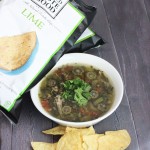 Crockpot Chicken Tortilla Soup + Food Should Taste Good Chips! Slowcooker soups are perfect for lunch or dinner & you can really pack in the veggies & flavor! This version uses chicken, okra, & more but you can really customize this recipe! Check it out on Home in High Heels
