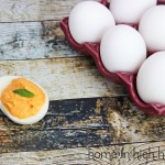 Thai Basil Sriracha Deviled Eggs Recipe on Home in High Heels | www.homeinhighheels.com