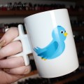 Thumbs Up Twitter #mug Cup- the perfect way to start your day when trying to keep your thoughts to 140 characters...yeah you need caffeine. & a hashtag mug obviously on Home in High Heels | www.homeinhighheels.com