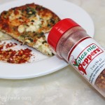 Hot & Spicy Volcanic Peppers Volcano Dust 5 Pepper Flakes Seasoning aka the BEST spicy pizza seasoning ever! on Home in High Heels | www.homeinhighheels.com