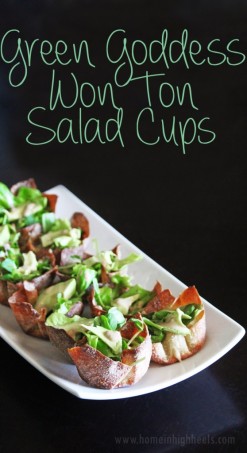 These Green Goddess Won Ton Salad Cups are super easy to make, adapt to what you have in your fridge, & taste a bit like a cheat meal...without being one! Want to see how to make them? I also have my tips for making the perfect little won ton cups too!