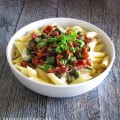 A dreamy, creamy stovetop Bacon Okra Swiss Mac & Cheese Recipe. Check out more recipes, lifestyle, & travel posts on Home in High Heels