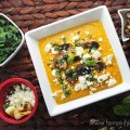 Simple Butternut Squash Soup Recipe + Lots of Topping Ideas like curry, mushrooms, feta, herbs, & more! See lots of recipes, lifestyle posts, & style ideas on Home in High Heels