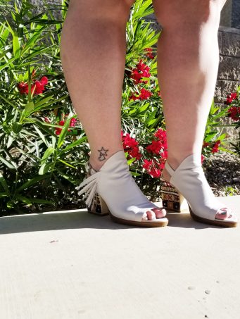 Donald J Pliner OMARA Embroidered High Heels Slingback Wedges in White from Home in High Heels