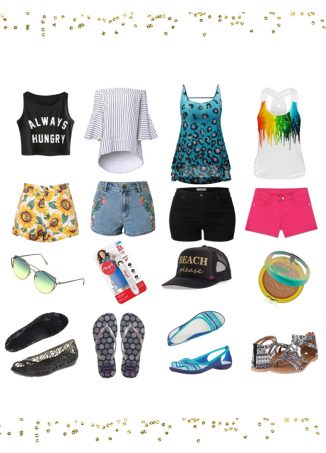 My top summer outfit picks from Amazon- a top, jean shorts, accessory, & of course- comfortable sandals! Amazon Picks: Hot Summer Outfits for Your Next Bash! (for every body type!) on Home in High Heels