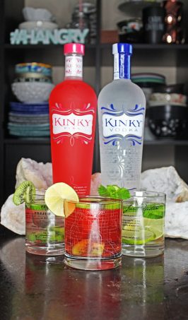 Summertime Vodka Sips with 3 Recipe Variations! Mean Green Jealousy, Think Pink, & Green with Envy summer vodka drink recipes on Home in High Heels