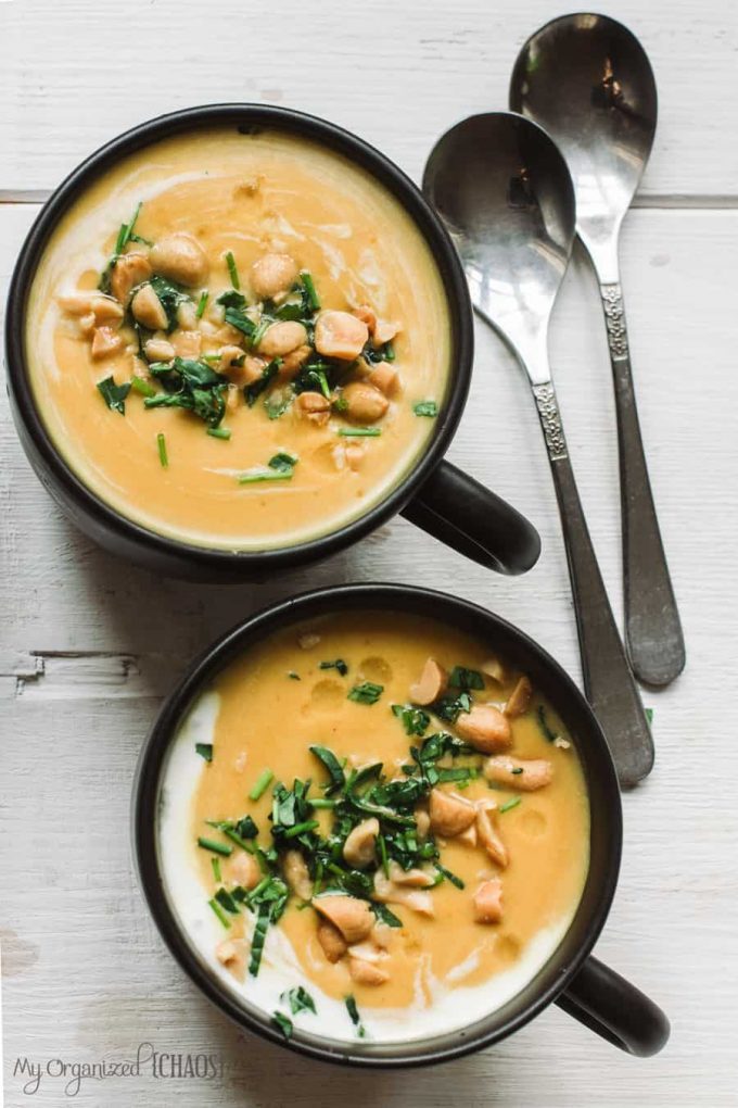 Thai Pumpkin and Coconut Soup  10 Delicious Butternut Recipes to Ring in Autumn! Options like gluten-free, vegan, & low carb too in order to fully enjoy this fall squash on Home in High Heels