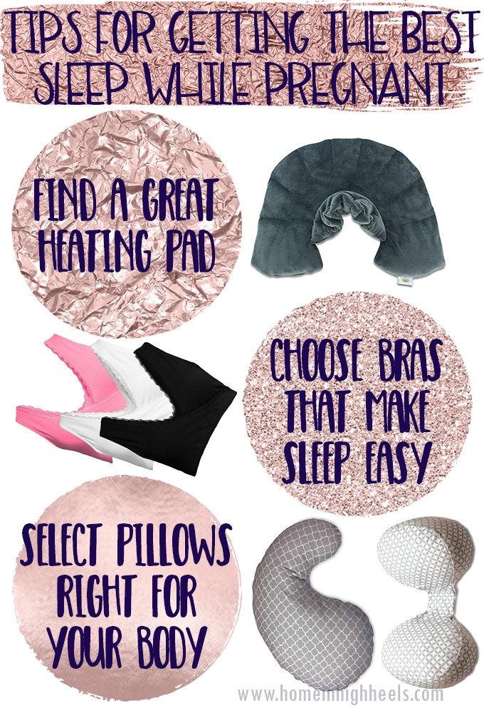 How to get the best sleep while pregnant with tips & tricks on Home in High Heels